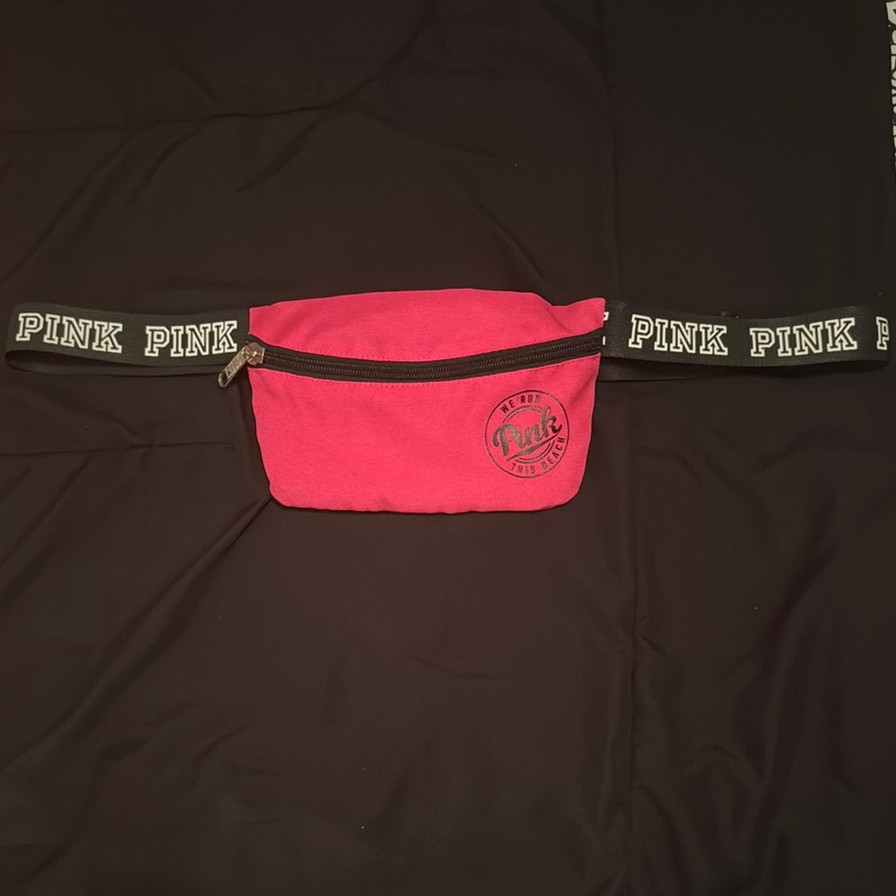 PINK Victoria's Secret Fanny Pack - Vibrant Pink and Black